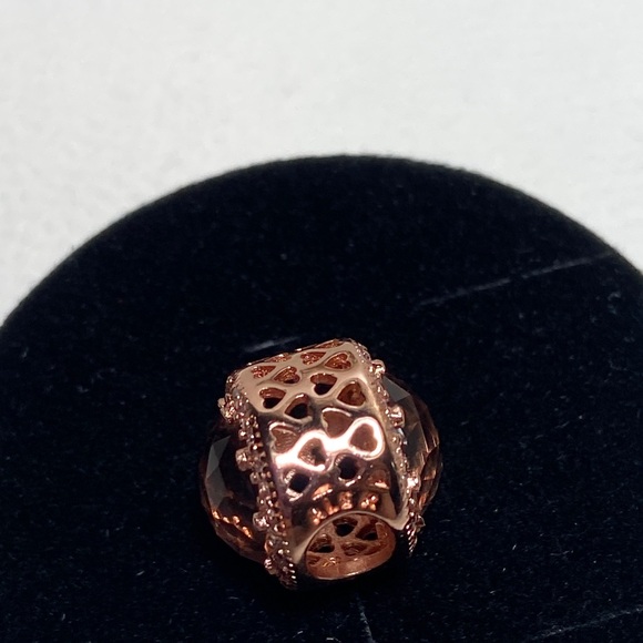 Pandora Charm Elegant Rose Gold  with Sparkling Accents - Picture 6 of 9